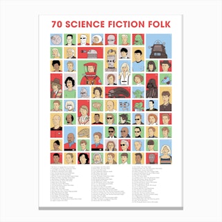 Science Fiction Folk Canvas Print