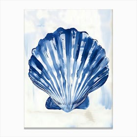 Blue Seashell 4 Canvas Print