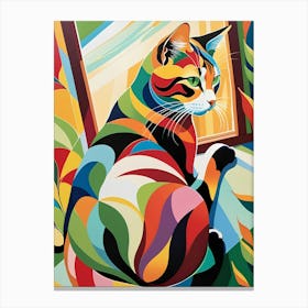 Colorful Cat Canvas Print