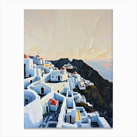 Santorini Village Canvas Print