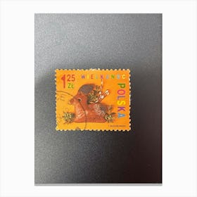 Welsh Postage Stamp Canvas Print