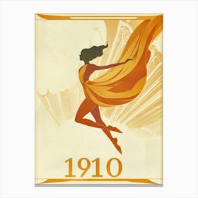 Aihrgdesign A Vintage Art Poster Of A 1910 Modern Dance Perfo 88ca2cb1 7a99 433a 950f 53140b0ebb10 1 Canvas Print