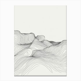 Abstract Line Drawing 4 Canvas Print