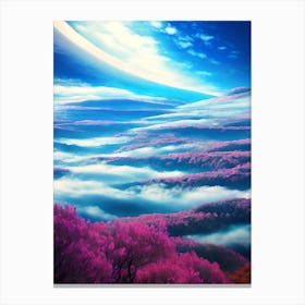 Pink Clouds In The Sky Canvas Print