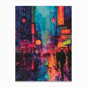 New York City, Vibrant, Bold Colors, Pop Art Canvas Print