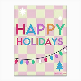 Happy Holidays Canvas Print