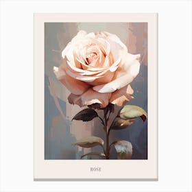 Floral Illustration Rose 6 Poster Canvas Print