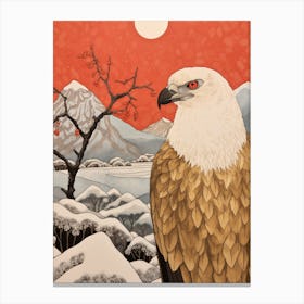 Bird Illustration Vulture 1 Canvas Print