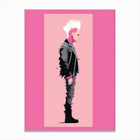 Rocker in pink Canvas Print