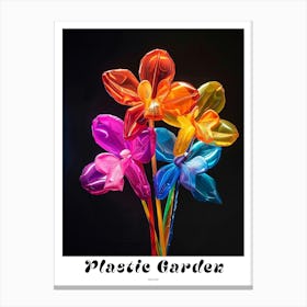 Bright Inflatable Flowers Poster Orchid 5 Canvas Print