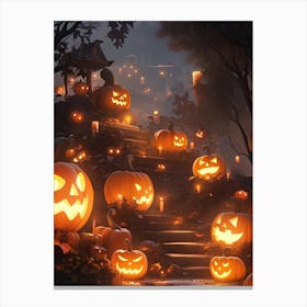 Halloween Pumpkins 1 Canvas Print