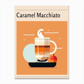 Caramel Macchiato Midcentury Modern Poster Canvas Print