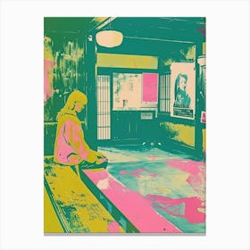 Nozawa Japan Duotone Silkscreen Canvas Print