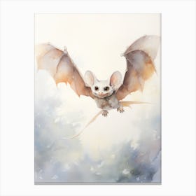 Light Watercolor Painting Of A Northern Glider 3 Canvas Print