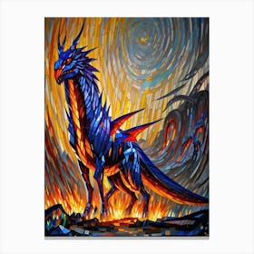 Blue Dragon Canvas Print