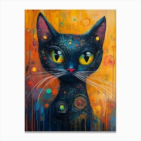 The Coolest Cat In Town 6 Canvas Print