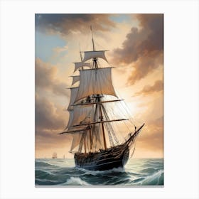 Sailing Ship Painting (6) Canvas Print