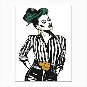 Pin Up Girl Canvas Print