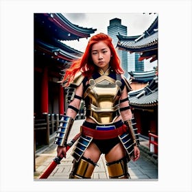 Japan Warrior Girl Yuki Canvas Print