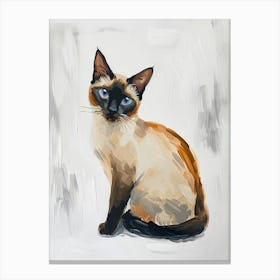 Balinese Cat Painting 3 Canvas Print