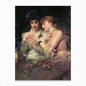 Two Young Women Canvas Print