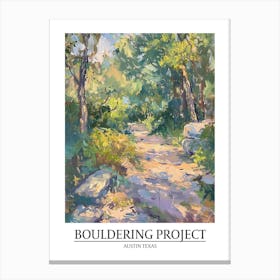 Bouldering Project Austin Texas Oil Painting 1 Poster Canvas Print