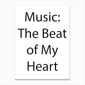 Music Quote 8 Canvas Print