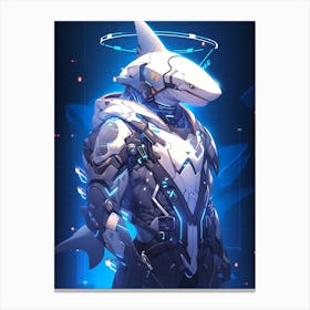 Futuristic Shark Canvas Print