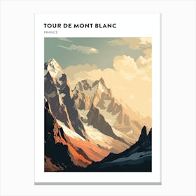 Tour De Mont Blanc France 2 Hiking Trail Landscape Poster Canvas Print