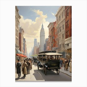 New York City Street Scene 2 Canvas Print