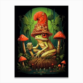 Red Eyed Tree Frog Storybook 4 Canvas Print