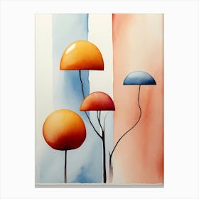 Mushroom Painting Canvas Print