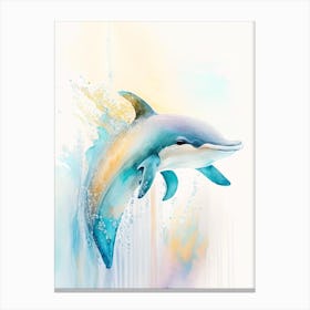 Fraser S Dolphin Storybook Watercolour  (2) Canvas Print