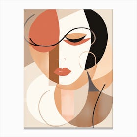 Abstract Woman'S Face 5 Canvas Print