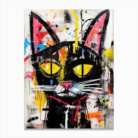 Neo-expressionism Cat 2 Canvas Print