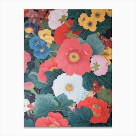 Great Japan  Hokusai Botanical Japanese 11 Canvas Print