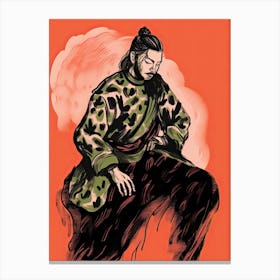 Samurai Illustration 1 Canvas Print