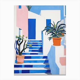 Matisse Inspired Fauvism Garden House Poster Canvas Print