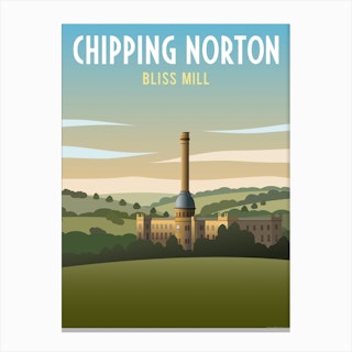 Bliss Mill Chipping Norton Landscape Canvas Print
