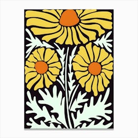 Henri Matisse Yellow Daisies Canvas Print