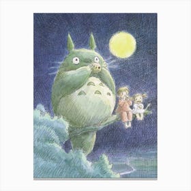 My Neighbor Totoro (Japanese) 3 Canvas Print