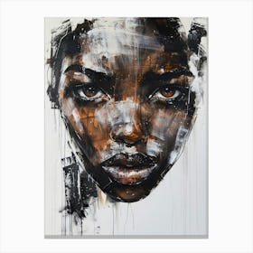 'Black Woman' 6 Canvas Print