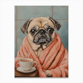 Leisure Pug Morning 7 Canvas Print