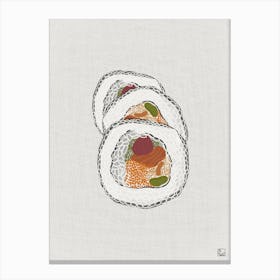 Sushi Rolls Canvas Print
