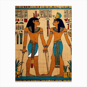 Egyptian Couple Canvas Print