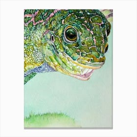 Lizardfish II Storybook Watercolour Canvas Print
