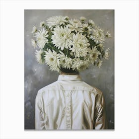 Flowers In The Head Canvas Print