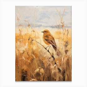 Bird Painting Blackbird 2 Canvas Print