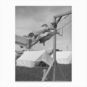 Untitled Photo, Possibly Related To Children Playing In Mobile Unit Of Fsa (Farm Security Administration) Labor Canvas Print