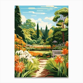 Vandusen Botanical Garden Canada Illustration  1 Canvas Print